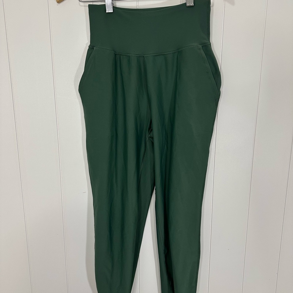 Old Navy Dark Green High-Waisted Joggers